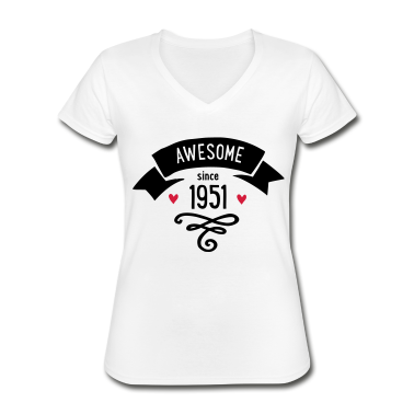 70 Geburtstag Geschenk T-Shirt - awesome since 1951