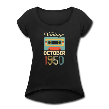 70 Geburtstag Geschenk T-Shirt - Vintage Oktober 1950 70 Jahre Alt 70. Geburtstag