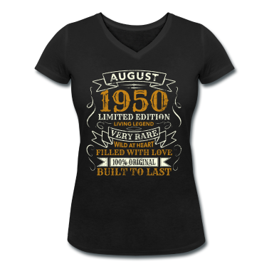 70 Geburtstag Geschenk T-Shirt - 70 Jahre Geburtstag Vintage Geboren August 1950