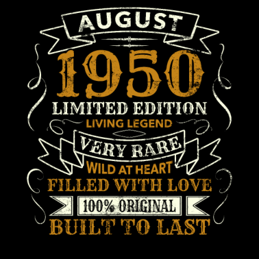 Motiv 70 Jahre Geburtstag Vintage Geboren August 1950