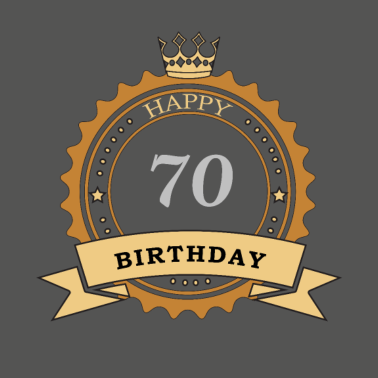 Motiv 70 happy Birthday