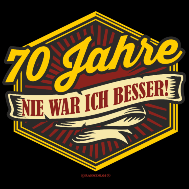 Motiv Tees Paradise Geburtstag nie war ich besser 70 Ges