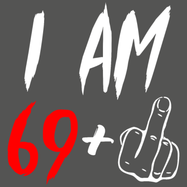 Motiv 70. Geburtstag Mittelfinger