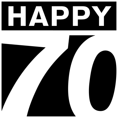 Motiv Happy 70 Geburtstag