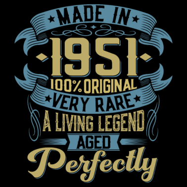 Motiv Jahrgang 1951 geboren 70. Geburtstag Vintage