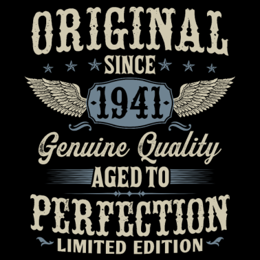 Motiv Jahrgang 1941 Original Vintage Geburtstag Geschenk