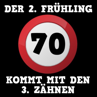 Motiv 70. Geburtstag zweiter Frühling