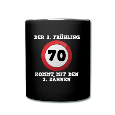 70 Geburtstag Geschenk Tasse - 70. Geburtstag zweiter Frühling