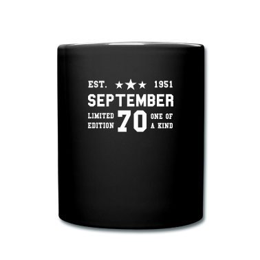 70 Geburtstag Geschenk Tasse - 70. Geburtstag Geschenk September 1951