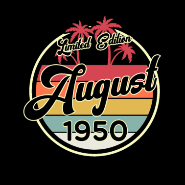 Motiv Vintage August 1950 Fun 70. Geburtstags Geschenk