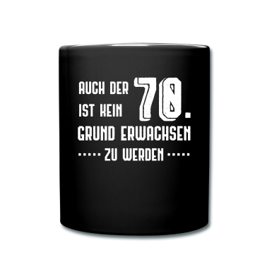 70 Geburtstag Geschenk Tasse - 70. Geburtstag Geschenk - 70 Jahre alt - 70ster