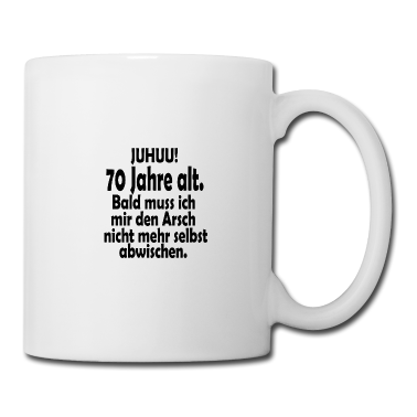 70 Geburtstag Geschenk Tasse - 70. Geburtstag
