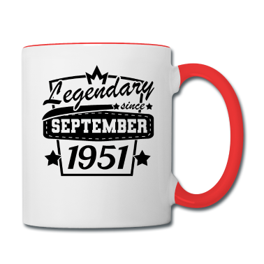 70 Geburtstag Geschenk Tasse - September 1951 Geburtstag 70 Jahre 70. Geburtstag