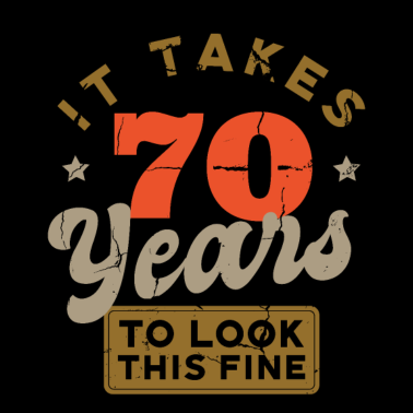 Motiv 70 Geburtstag Retro