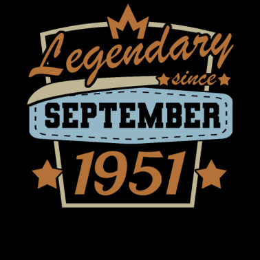 Motiv September 1951 Geburtstag 70 Jahre 70. Geburtstag