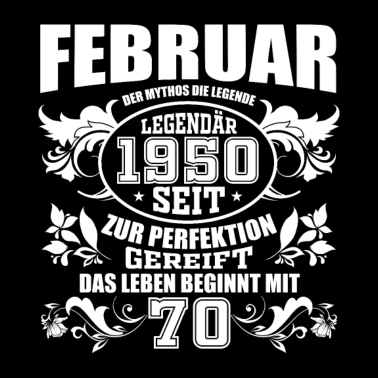 Motiv 70 Geburtstag 1950 70 jährige Legende