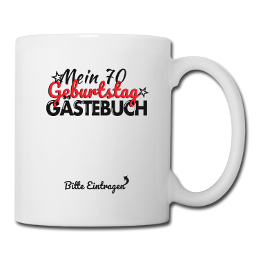 70 Geburtstag Geschenk Tasse - 70. Geburtstag Party Gästebuch 70 Jahre