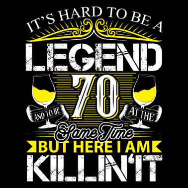 Motiv 70. Geburtstag Legende