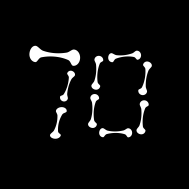 Motiv Fossil 70. Geburtstag