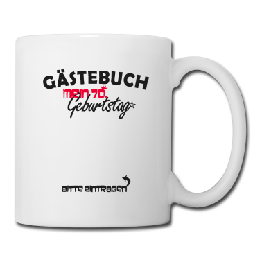 70 Geburtstag Geschenk Tasse - 70. Geburtstag Party Gästeliste 70 Jahre
