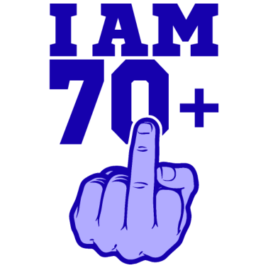Motiv ICH BIN 70 MITTELFINGER 70 Geburtstag Papa Kollege