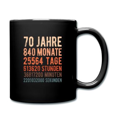 70 Geburtstag Geschenk Tasse - 70. Geburtstag - 70 Jahre Jubiläum