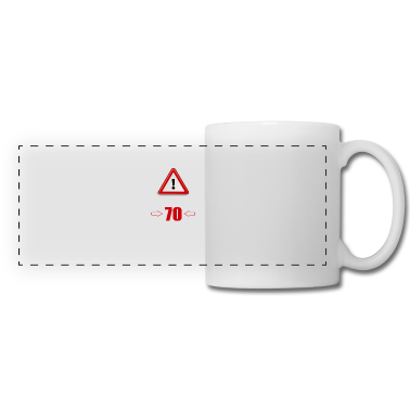 70 Geburtstag Geschenk Tasse - Achtung 70! Lustiges Geschenk zum 70. Geburtstag