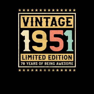 Motiv 70. Geburtstag Geschenk 1951 70 Jahre
