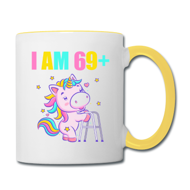 70 Geburtstag Geschenk Tasse - 70 Jahre Einhorn ich bin 69+ 70. Geburtstag