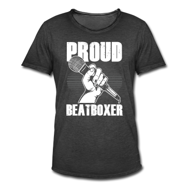 Geburtstag Geschenk Mann T-Shirt - Stolzer Beatboxer Mikrofon Rap Hiphop DJ Geschenk