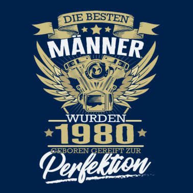 Motiv Geburtstag Männer 1980 Perfektion