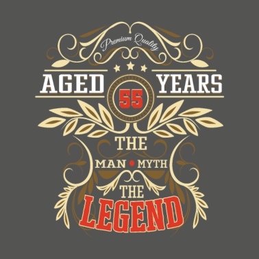 Motiv 55 Geburtstag Männer und Frauen