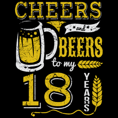 Motiv 18 Geburtstag / Jahre: Cheers and Beers Geschenk