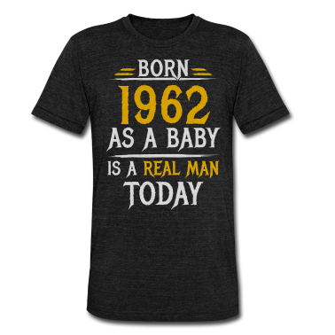 Geburtstag Geschenk Mann T-Shirt - Richtiger Mann 1962 Geboren Geburtstag Männer