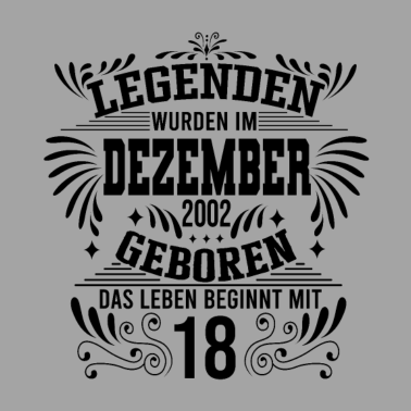 Motiv Dezember 2002 18 Geburtstag Männer Frauen