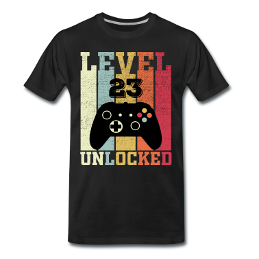 Geburtstag Geschenk Mann T-Shirt - Herren 23. Geburtstag Mann 23 Jahre Level 23 Männe