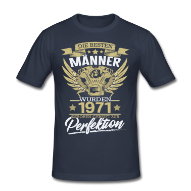 Geburtstag Geschenk Mann T-Shirt - 50 Geburtstag Männer 1971 Gereift zur Perfektion