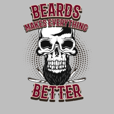 Motiv Bart Totenkopf Barber Geschenk Geburtstag Mann