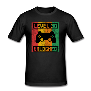 Geburtstag Geschenk Mann T-Shirt - 30. Geburtstag Mann Level 30 Jahre Männer 1991