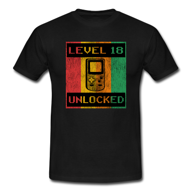 Geburtstag Geschenk Mann T-Shirt - 18. Geburtstag Mann Level 18 Jahre Männer 2003