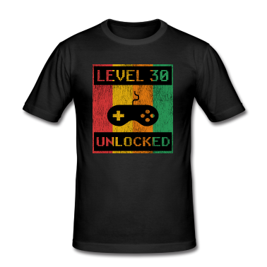 Geburtstag Geschenk Mann T-Shirt - 30. Geburtstag Mann Level 30 Jahre Männer 1991