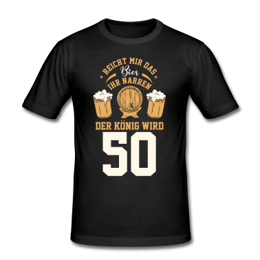 Geburtstag Geschenk Mann T-Shirt - 50 Jahre Geburtstag Mann Männer Bier Geschenk