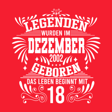 Motiv Dezember 2002 18 Geburtstag Männer Frauen
