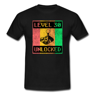 Geburtstag Geschenk Mann T-Shirt - 30. Geburtstag Mann Level 30 Jahre Männer 1991