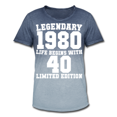 Geburtstag Geschenk Mann T-Shirt - 40. Geburtstag Männer Legendär 1980