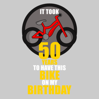 Motiv 50. Geburtstag Männer Frauen Fahrrad