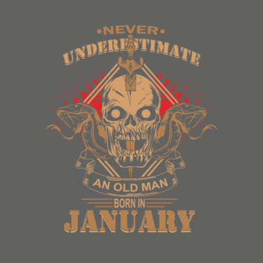 Motiv Januar Geburtstag Männer Biker Rocker Motorrad