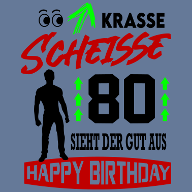 Motiv Sprüche Geburtstag Mann Gut aussehen 80
