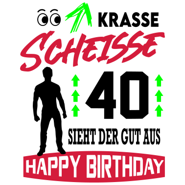 Motiv Sprüche Geburtstag Mann Gut aussehen 40