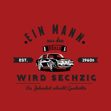 Motiv 60. Geburtstag Mann 60er Jahre